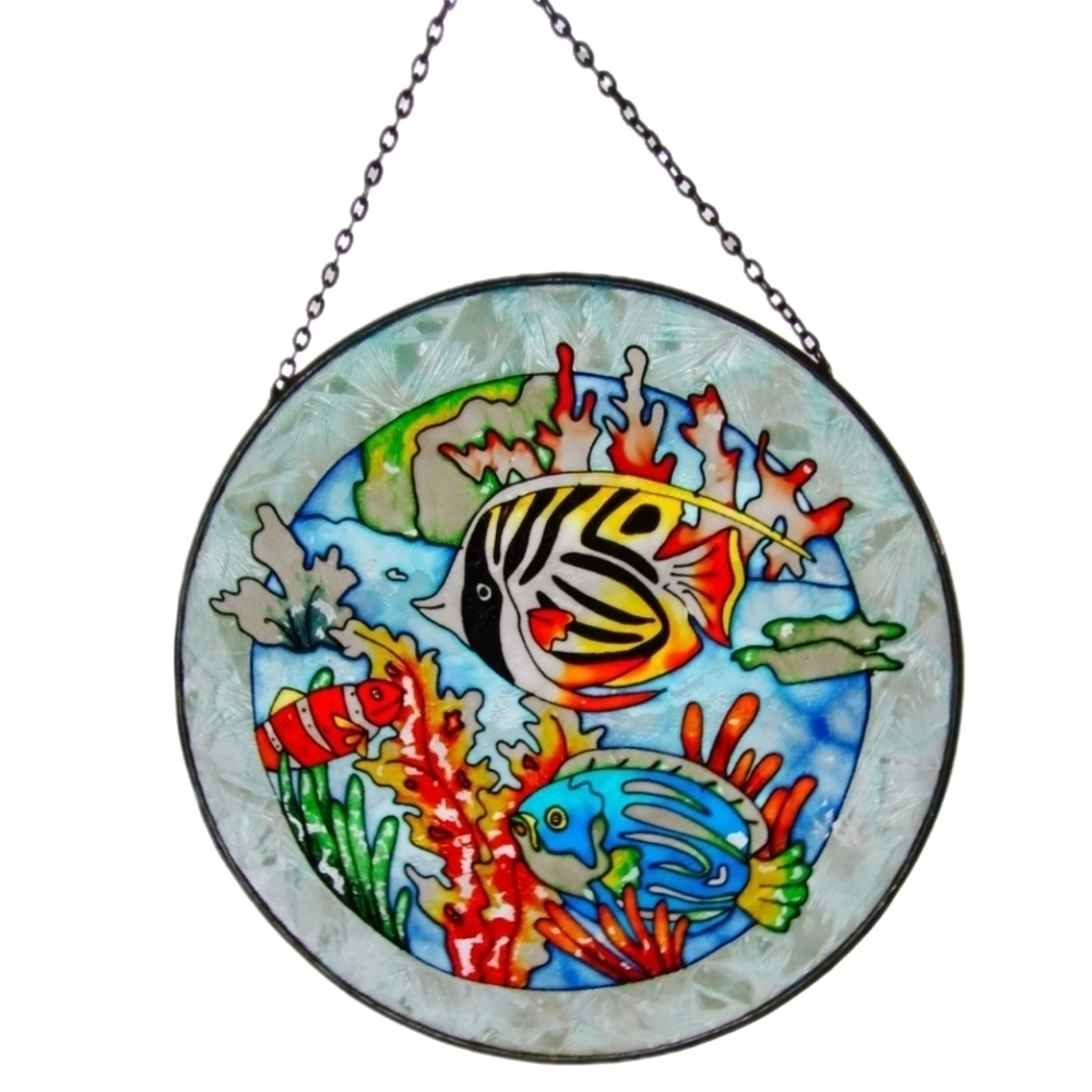 1980s Large Tropical Fish Suncatcher
